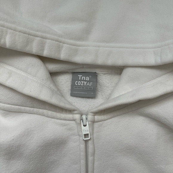 Aritzia Tna Boxy Crop Zip up Hoodie - Picture 3 of 5